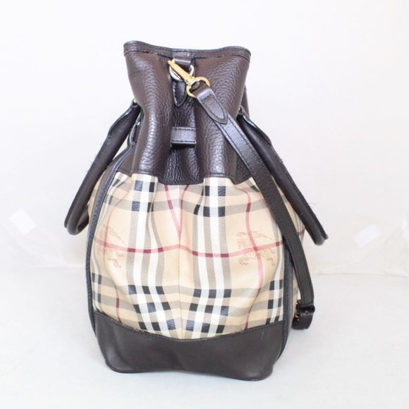 BURBERRY Brown Check Tote-Crossbody #21920 - Picture 5 of 8